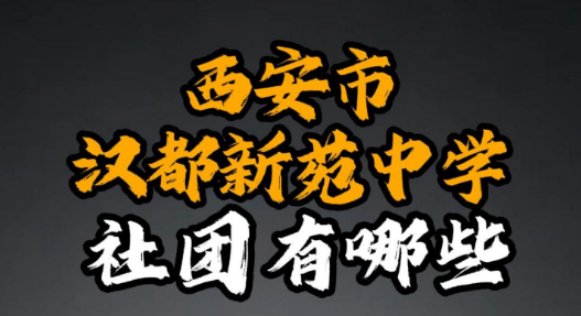 西安市汉都新苑中学社团有哪些？