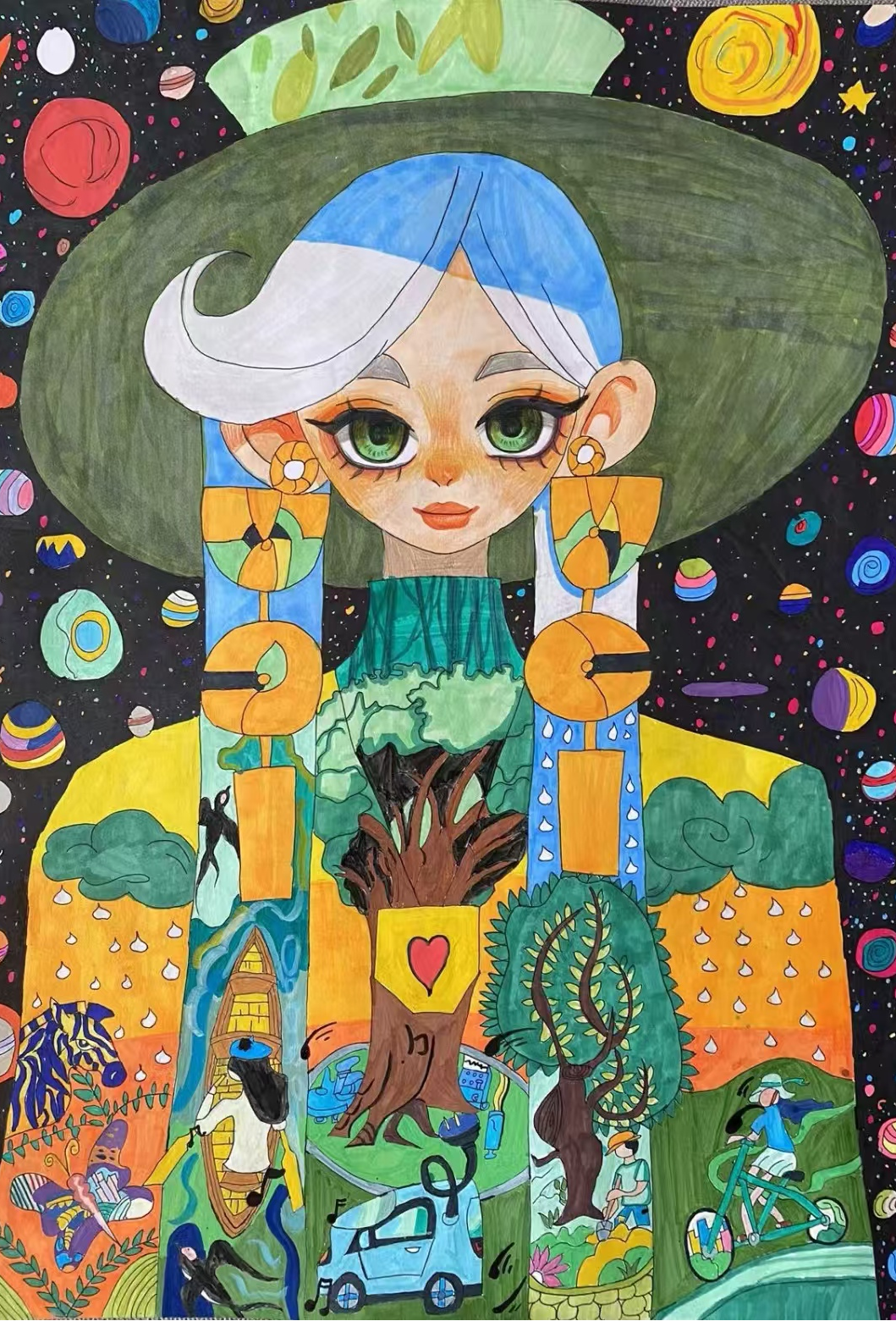 高新路小学惠咏娴《绿色下美妞》