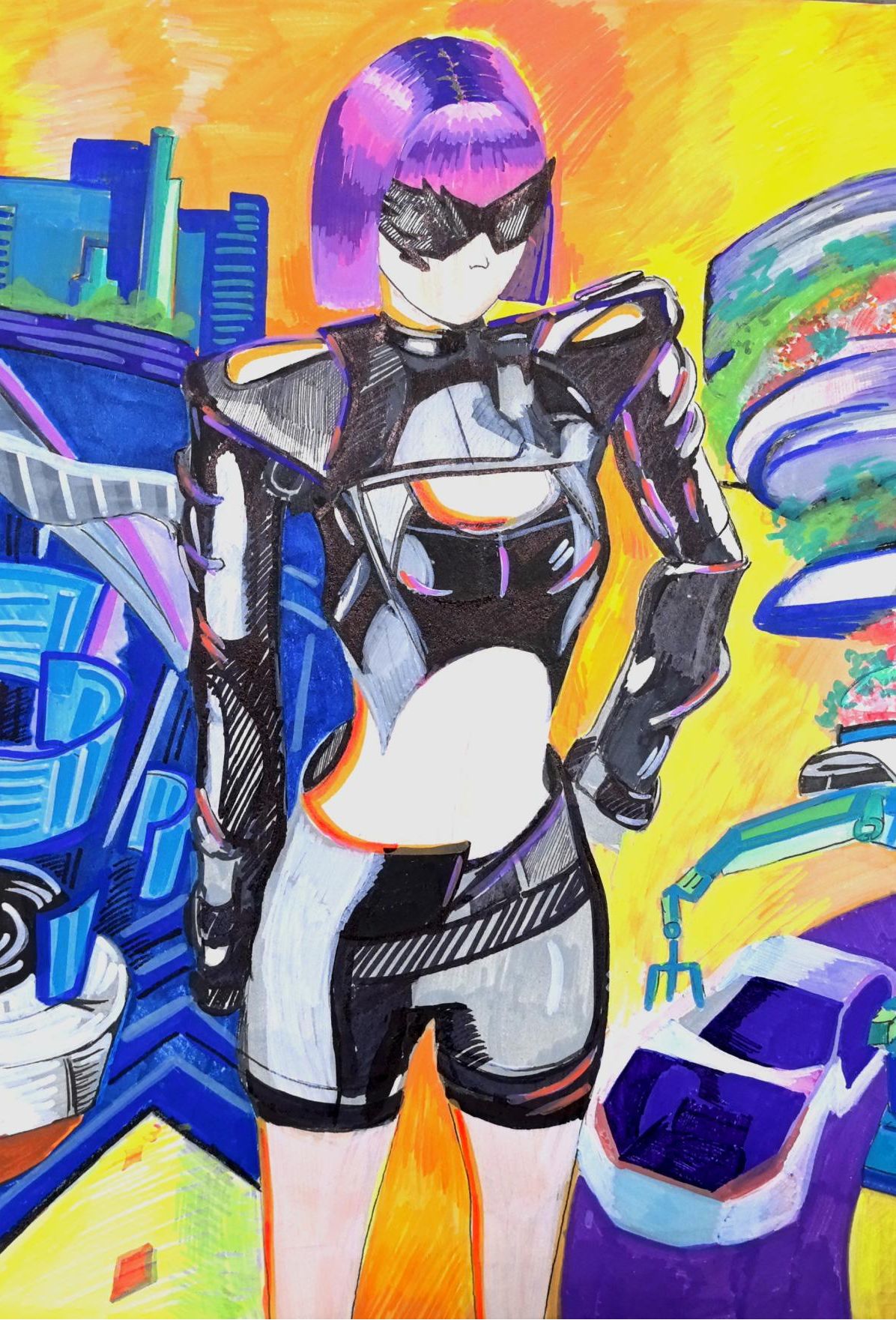 高新一中初中部曲歌飞《未来之眼AI世界的秩序》