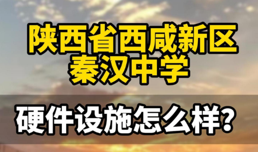 陕西省西咸新区秦汉中学硬件设施怎么样?