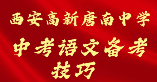 西安高新唐南中学中考语文备考技巧
